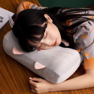 卡通记忆腰垫汽车腰枕办棉公室座椅腰靠HYueurwq背垫女生睡觉护枕
