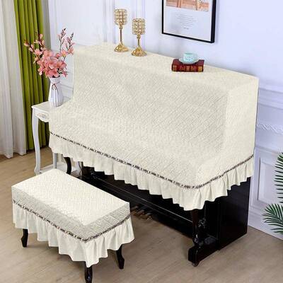 现代简约高高端钢欧琴罩全罩钢琴防尘罩式蕾钢琴套钢777Dep丝琴布