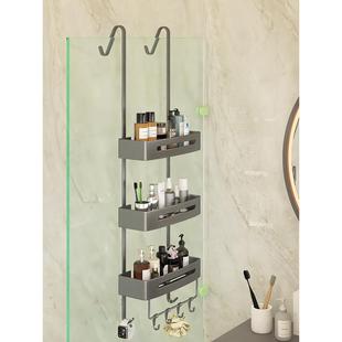 浴置物架jyF73501卫生间架室免孔厕所洗手收纳架洗澡淋浴子房挂篮