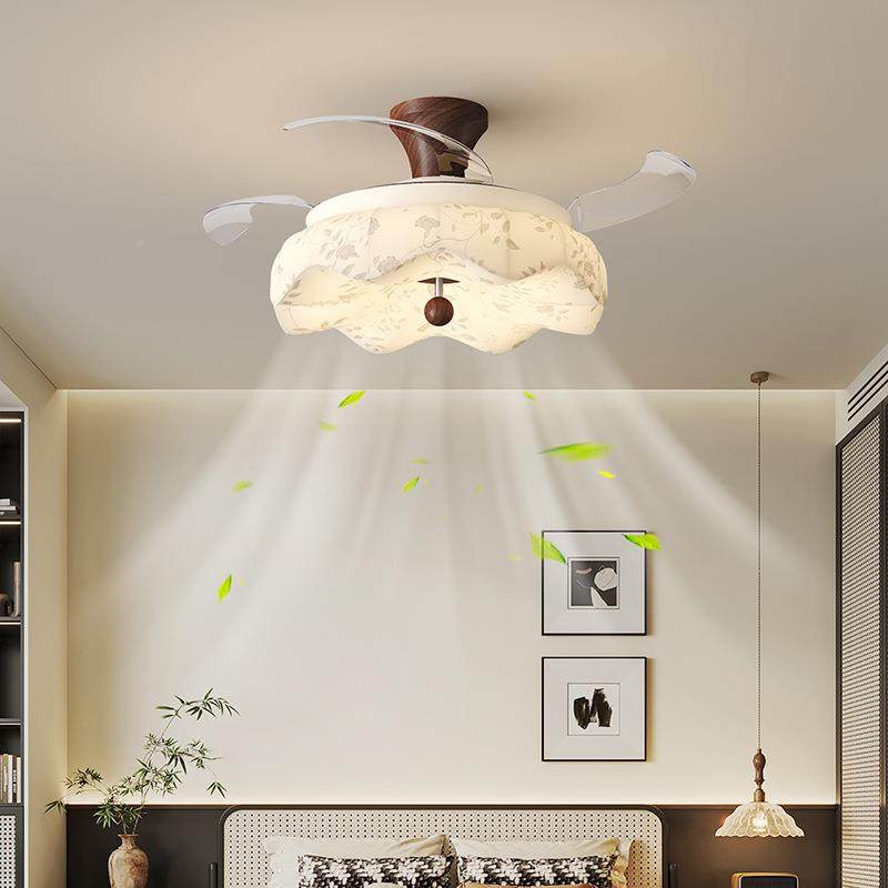 法中古风代宋美学护眼隐餐厅式吊灯中422式主卧室布艺房间灯形风,家装灯饰光源,风扇灯,淘宝优惠券,粉丝福利购,淘宝优惠卷