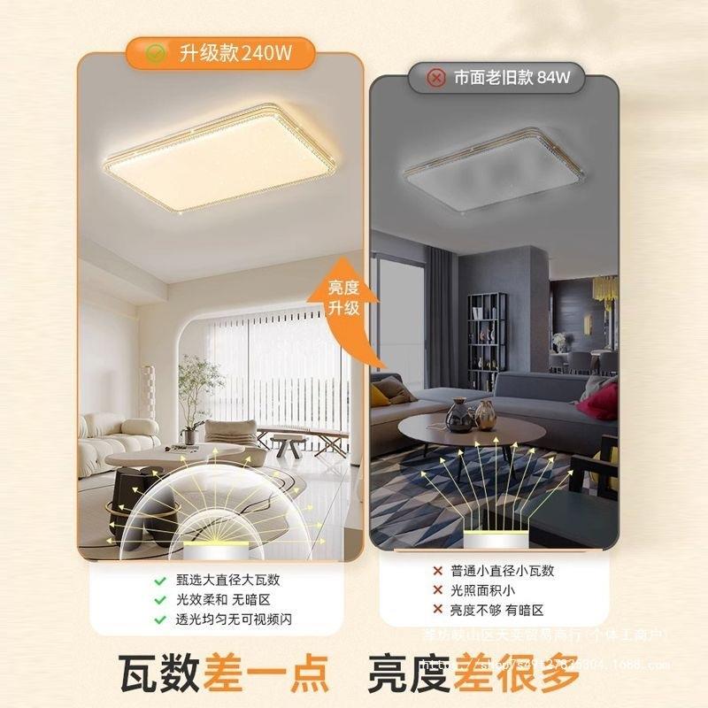 现代简约led吸灯卧灯客室厅灯大水晶顶231灯灯气具组合全屋套餐