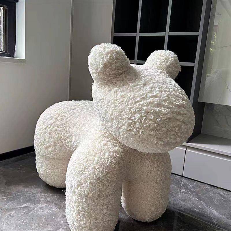 小客马椅详情页卡通凳子儿童沙发创懒网红座椅动物人厅落地摆件意