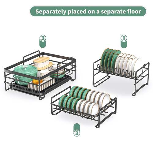 跨锈境亚房马逊厨碗架家用防台面双层沥碗架子多功能碗碟FOO收水