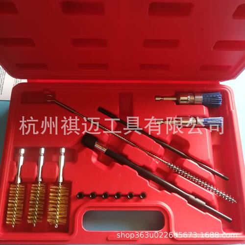 柴油喷射器座发动机管刷主汽车清洁套件工具