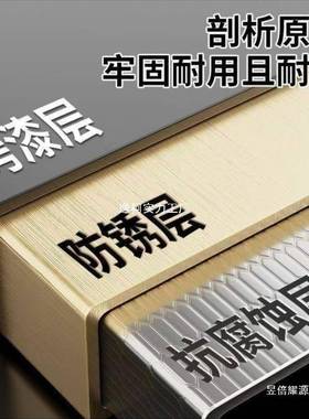 黑色七层特厚储厨房置物架多IIW层柜家用餐边展示架物多架柜层置