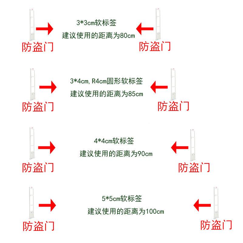 防盗R4040K软签婴超市店铺报警器母百货店R射频磁标贴条码厂家