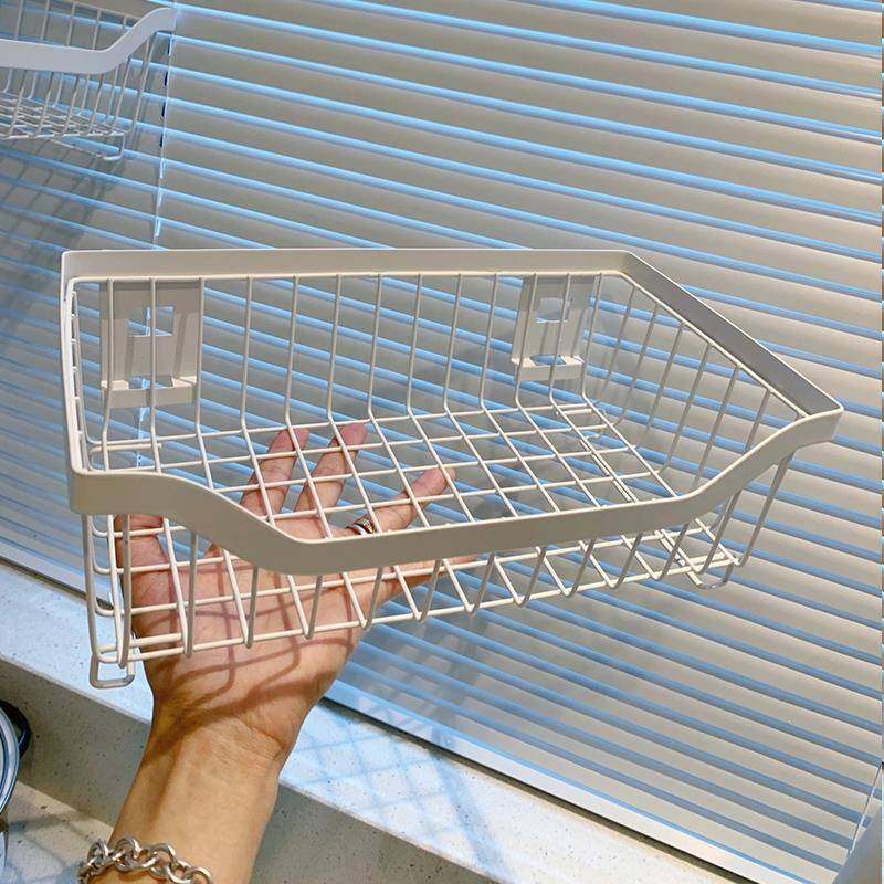 厨房壁免打孔不锈钢料置物架盘放碗碗碟沥水架蔬挂菜水果调TTmhug,厨房/烹饪用具,抹布架/厨房清洁收纳架,淘宝优惠券,粉丝福利购,淘宝优惠卷