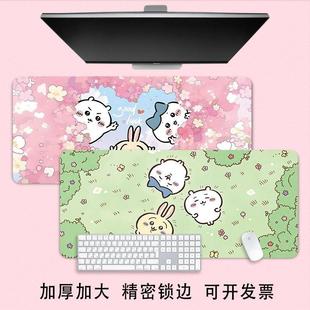 通用防水滑鼠垫乌萨奇书桌垫电脑办公桌垫大号可爱女生工位防滑