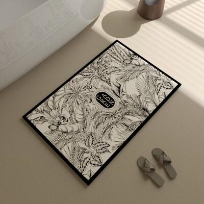 织百佳高级感浴室地垫硅藻泥垫子毛毯防滑脚垫厕所脚垫小垫子