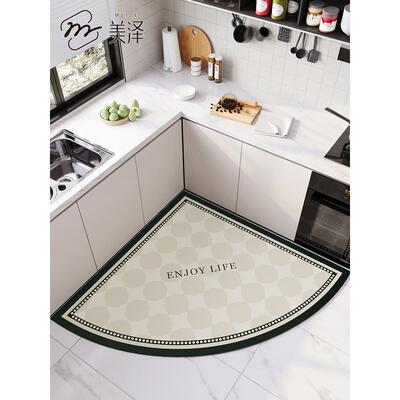 厨房专用地垫2025新款防油防滑硅藻泥吸水垫家用地毯免洗可擦脚垫