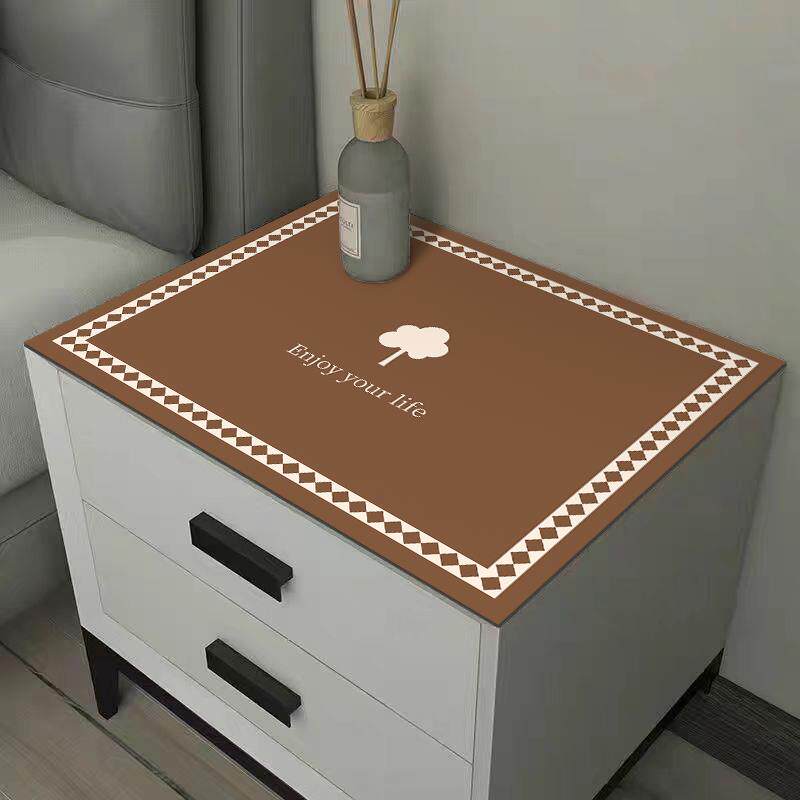 床头柜罩防烫硅藻泥垫桌布电视柜洗衣机防尘布罩免洗盖布盖巾