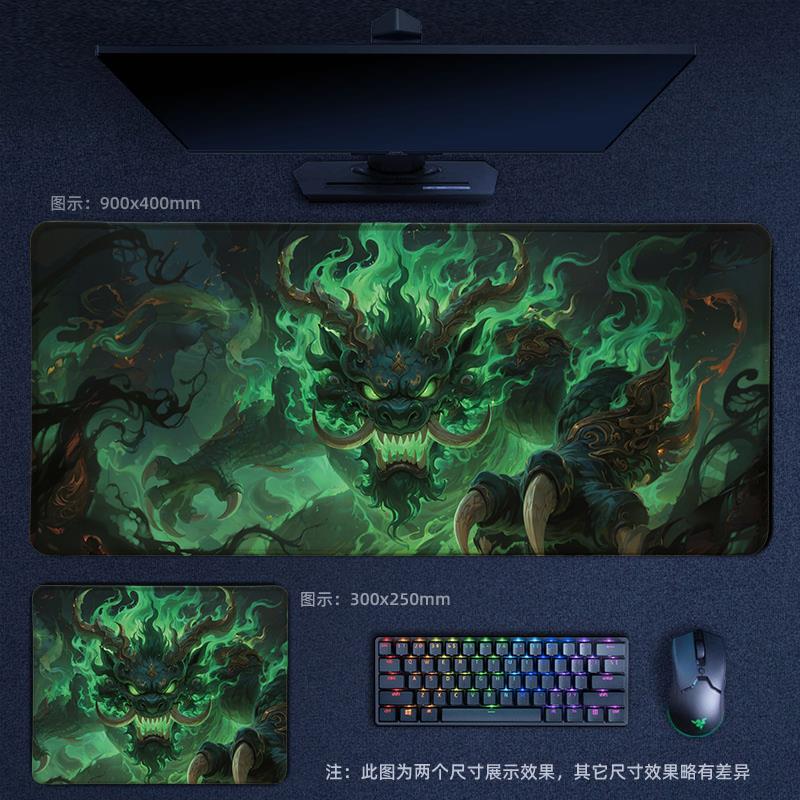 鼠标垫鼠标垫卡通办公桌面垫高颜值动漫键盘垫定制桌垫