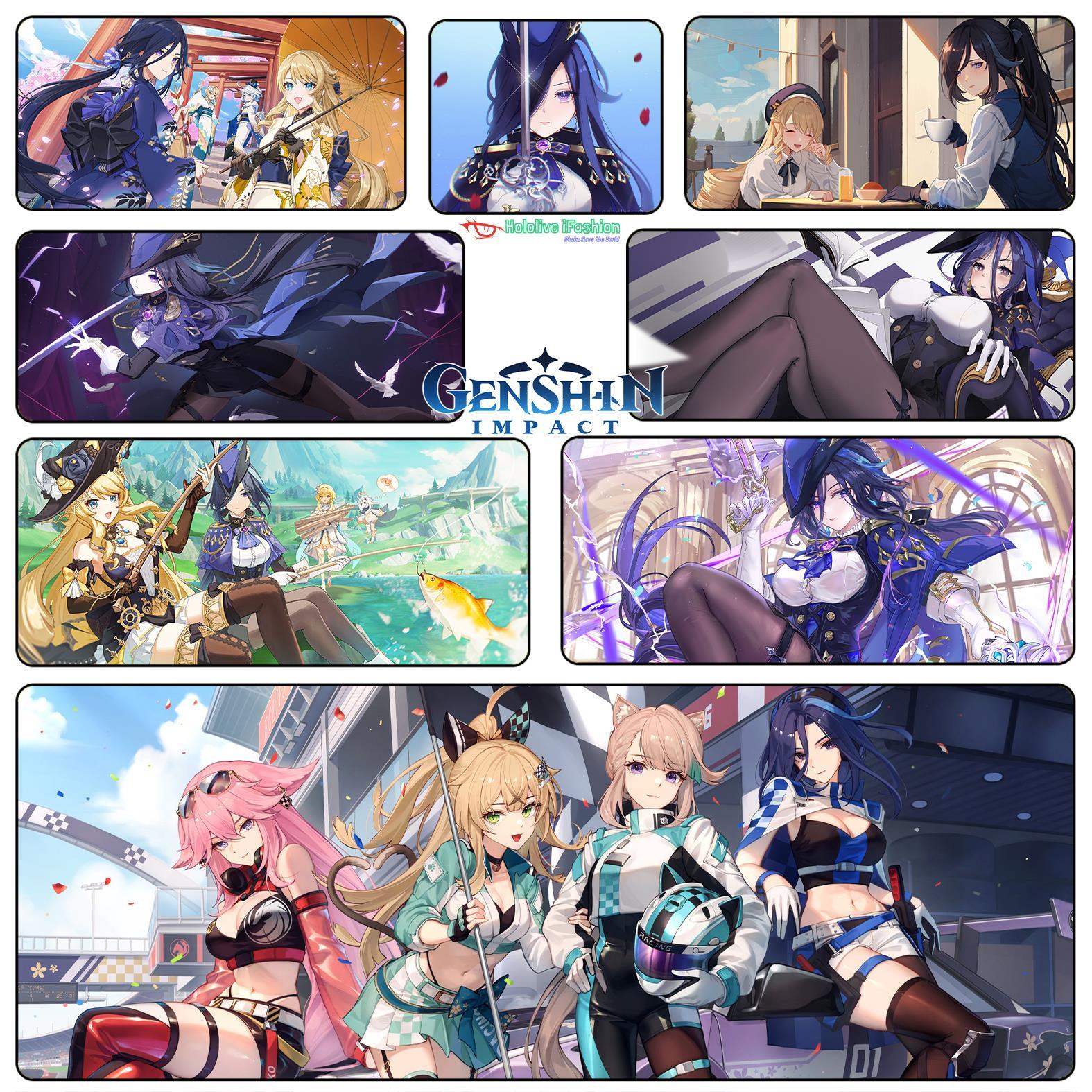 克洛琳德鼠标垫游戏周边定制超大锁边键盘垫桌垫超清高质量