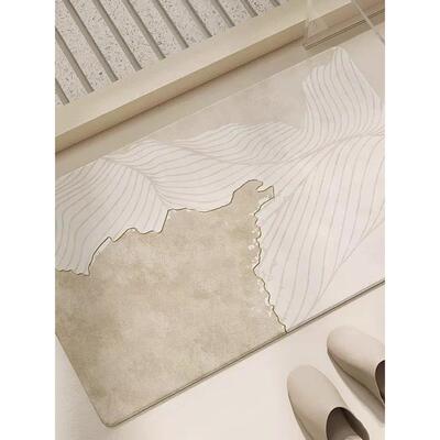 Sein侘寂风浴室地垫卫生间硅藻泥吸水垫子洗手间厕所门口防滑脚垫