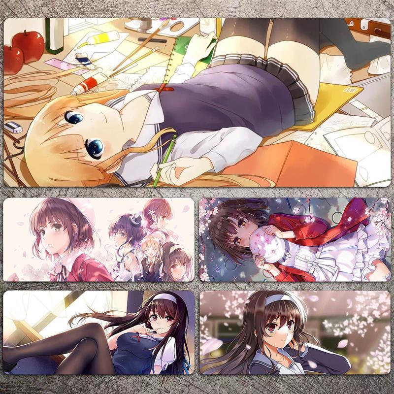 路人女主的养成方法鼠标垫超大锁边键盘垫桌垫子英梨梨加藤惠周边