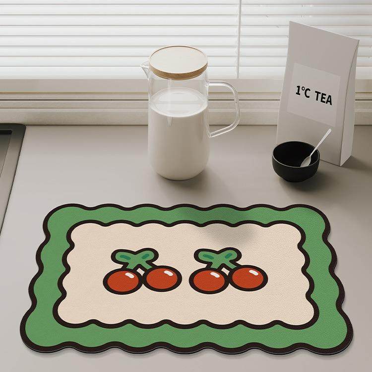 厨房台面沥水垫硅藻泥吸水垫桌面餐桌垫咖啡机防水控水垫隔热杯垫