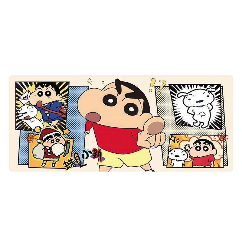 蜡笔小新鼠标垫超大号男女生可爱卡通动漫二次元办公电脑键盘桌垫