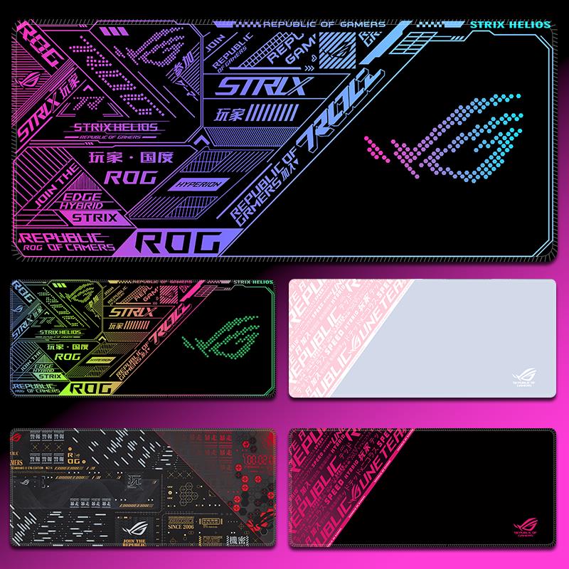 ROG鼠标垫败家之眼泰毯桌垫超大号电竞游戏男生键盘垫加厚锁边布