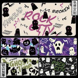 创意卡通鼠标垫超大可爱女生定制大号耐脏防滑电脑键盘垫办公桌垫