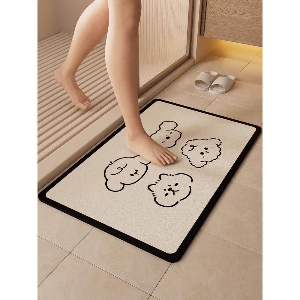 卫生间地垫浴室防滑吸水厕所强门口洗手间硅藻泥速干脚垫地毯卫浴,个性定制/设计服务/DIY,地毯/地垫定制,淘宝优惠券,粉丝福利购,淘宝优惠卷