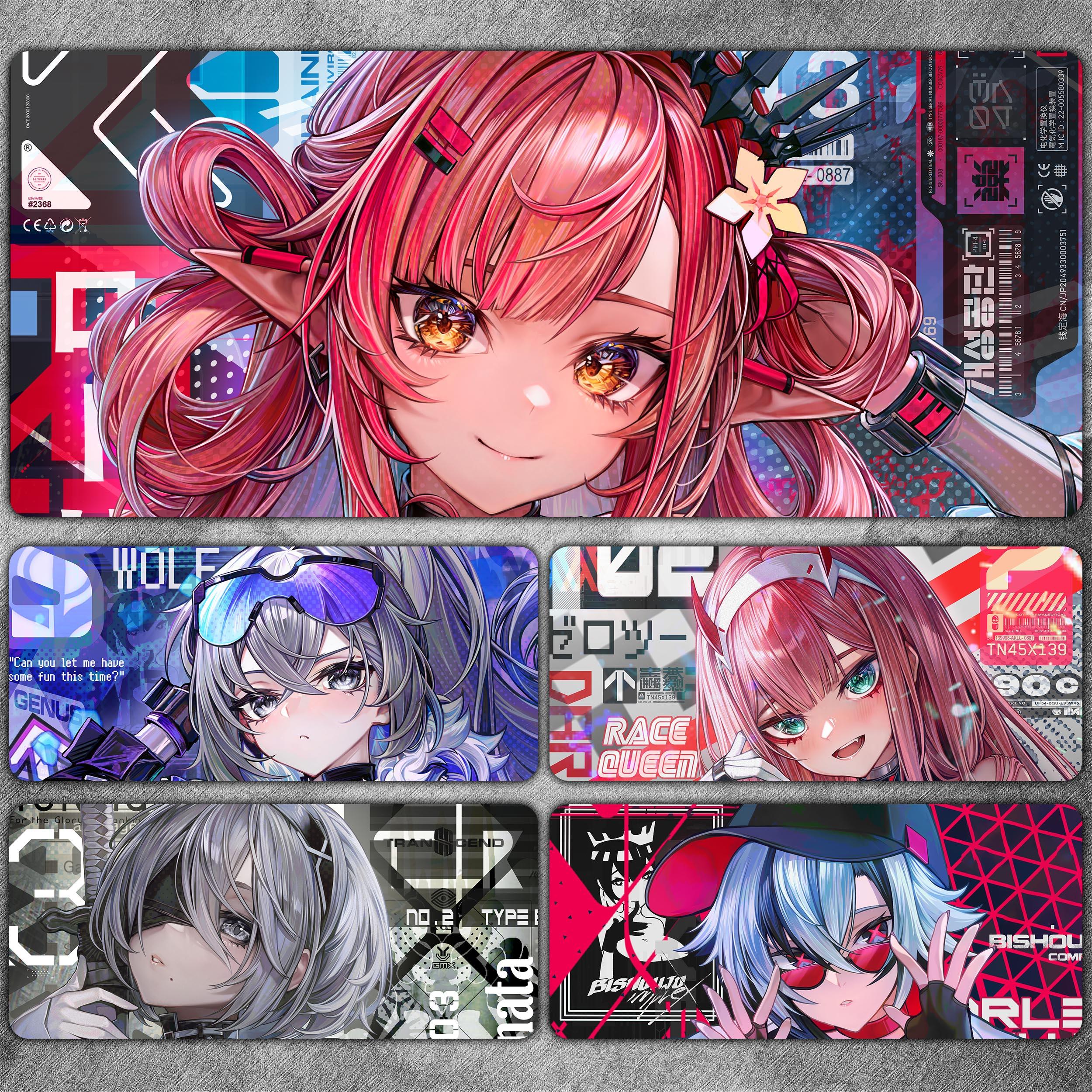 游戏动漫超大鼠标垫电竞男生二次元游戏原神笔记本电脑键盘桌垫