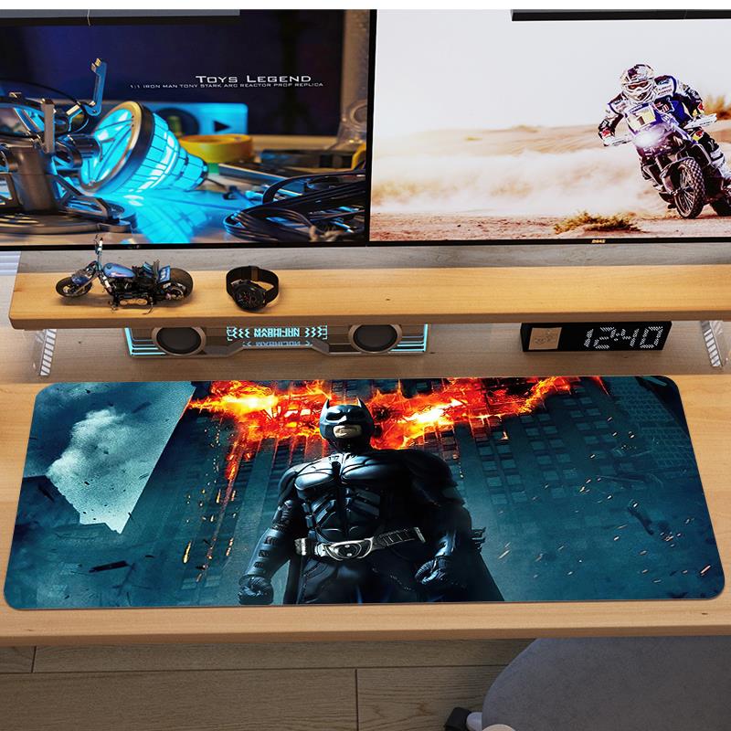 蝙蝠侠鼠标垫超大电竞游戏定制男生宿舍电脑桌垫大号键盘垫防滑