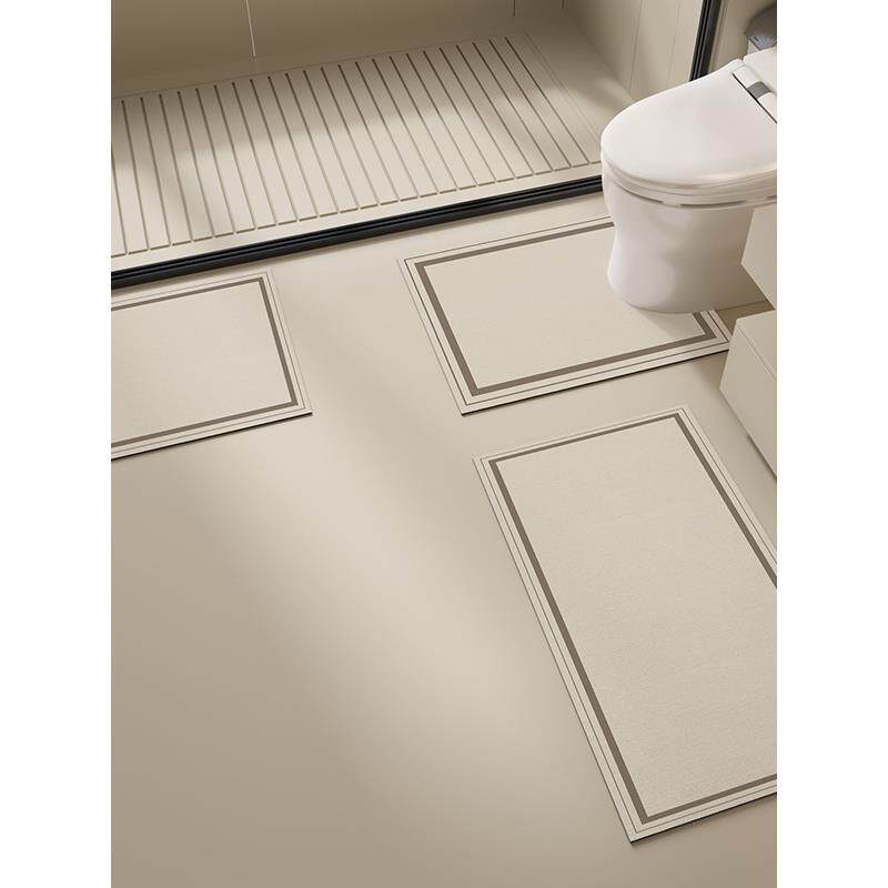 马桶u型地垫硅藻泥吸水垫浴室防溅尿地贴卫生间防水防滑踩脚垫子