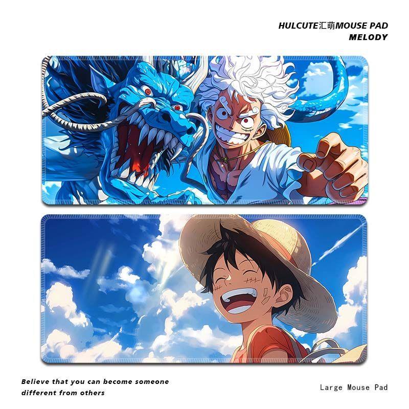 路飞鼠标垫海贼王onepiece动漫日系键盘学生键盘电脑宅男定制桌垫
