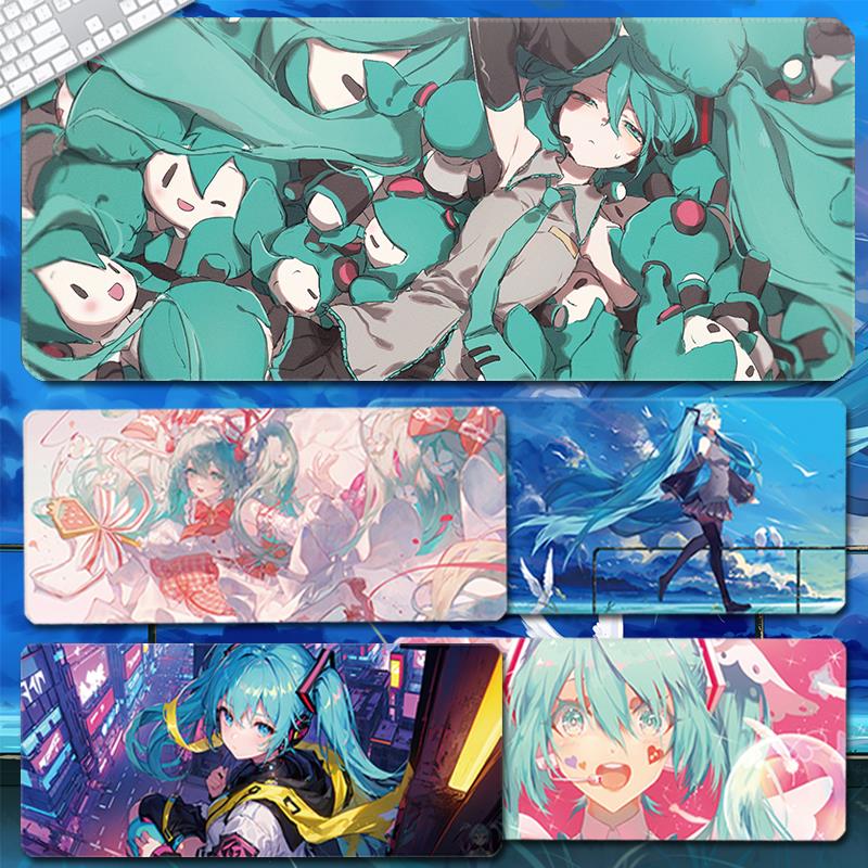 初音未来鼠标垫超大号小号动漫电脑游戏键盘垫二次元桌垫周边定制