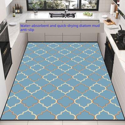 厨房专用地垫吸水吸油防滑耐脏家用垫子门口脚垫满铺全铺硅藻泥