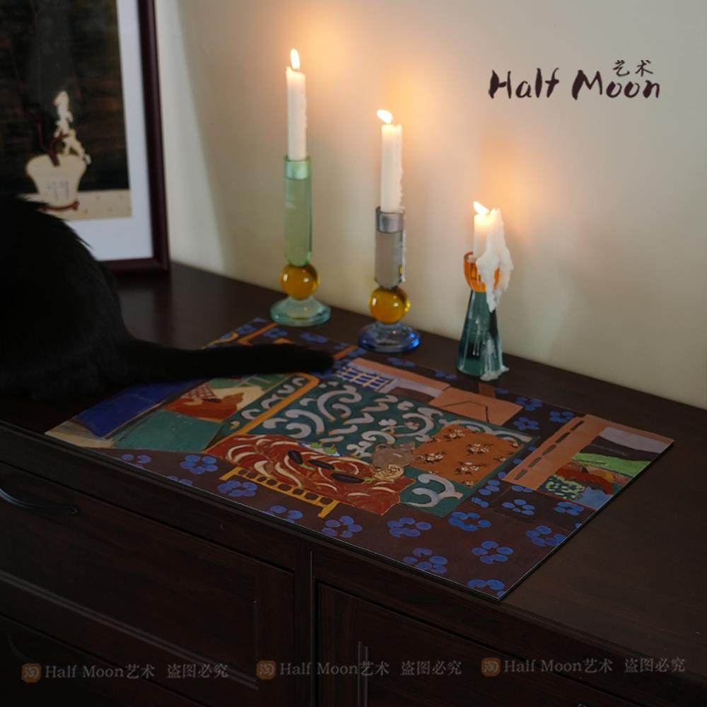 文艺复古咖啡角杯垫家用防烫小餐垫硅藻泥防滑餐桌垫吸水垫隔热垫