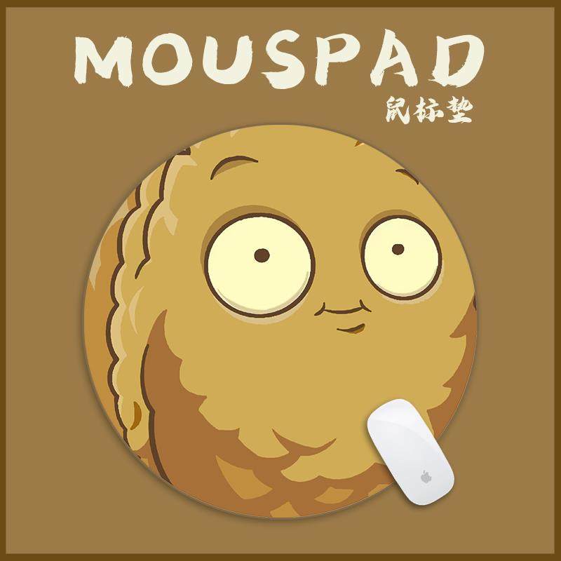 植物大战僵尸创意圆形鼠标垫小号坚果卡通可爱办公电脑桌垫键盘垫