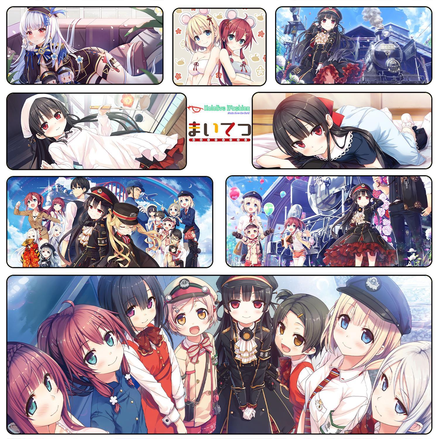 鼠标垫 八六超大锁边桌垫游戏周边Galgame