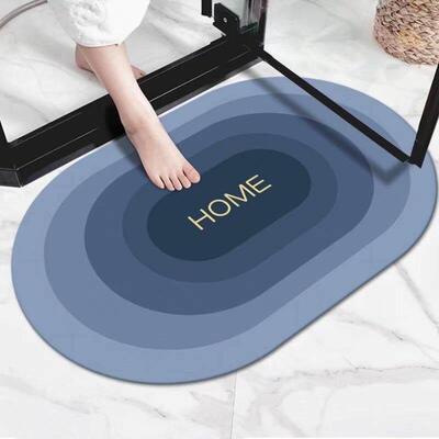 浴室地垫卫生间耐脏吸水垫入户门硅藻泥地垫高级感浴室防滑脚垫子