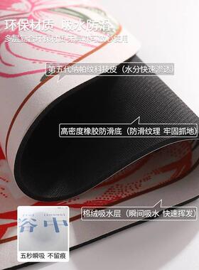 浴室门口吸水地垫速干硅藻泥防摔防滑垫卫生间弧形脚垫黑色耐脏垫