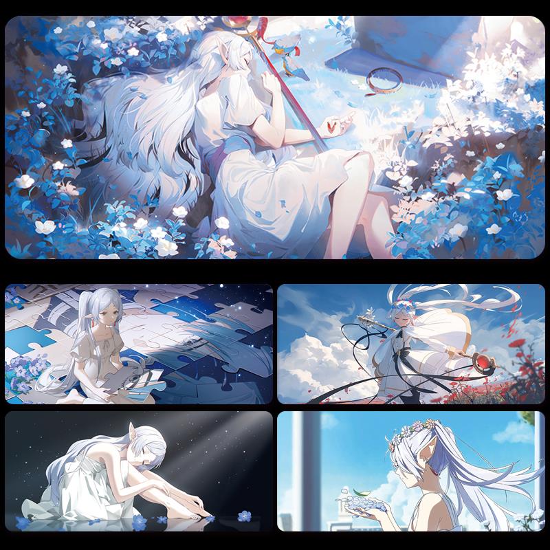 葬送的芙莉莲滑鼠垫超大男生电竞专用键盘垫动漫游戏电脑桌垫定制