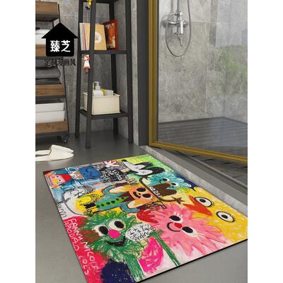 浴室地垫小尺寸吸水速干软硅藻泥厕所防摔倒卫生间门口防滑脚垫子