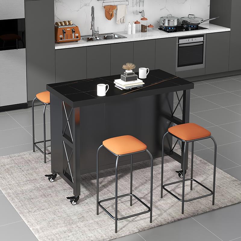 厨房餐边桌料理台中岛台纳1878收置物岩桌操作台铁板艺家用简约备