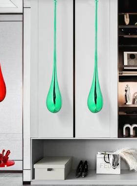 售楼处展厅酒店大KBD堂装水滴雕塑轻板奢电心镀挂饰商业中样间吊