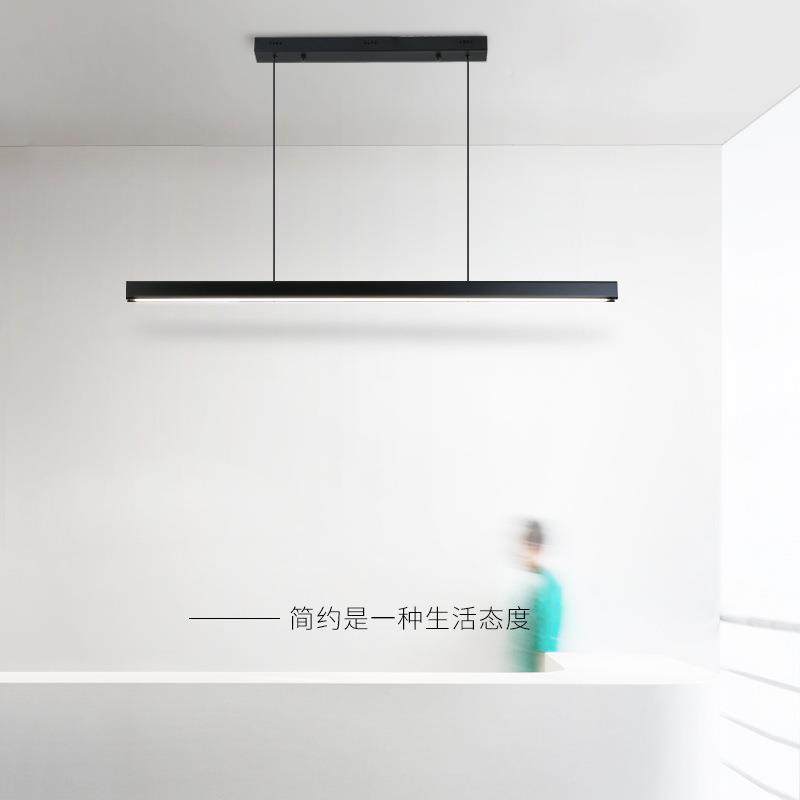 北奢欧453餐厅一长条吊灯现代个简约极简性轻办公室吧台饭厅餐桌