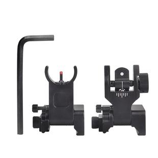 光纤机械瞄金S属星绿折叠机瞄光纤瞄准XMQ器前红后Ironi准ght