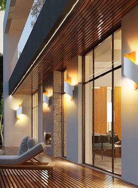 户外壁灯楼梯过道XY-BD-B0墙灯防水洗灯北欧现代简露阳台走台廊约