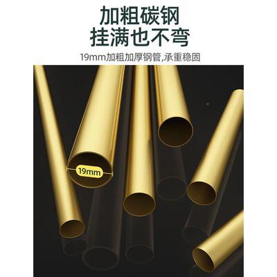 晒衣杆家用晾内架落地伸缩可易移动简折叠式室阳凉服架子CZH台挂