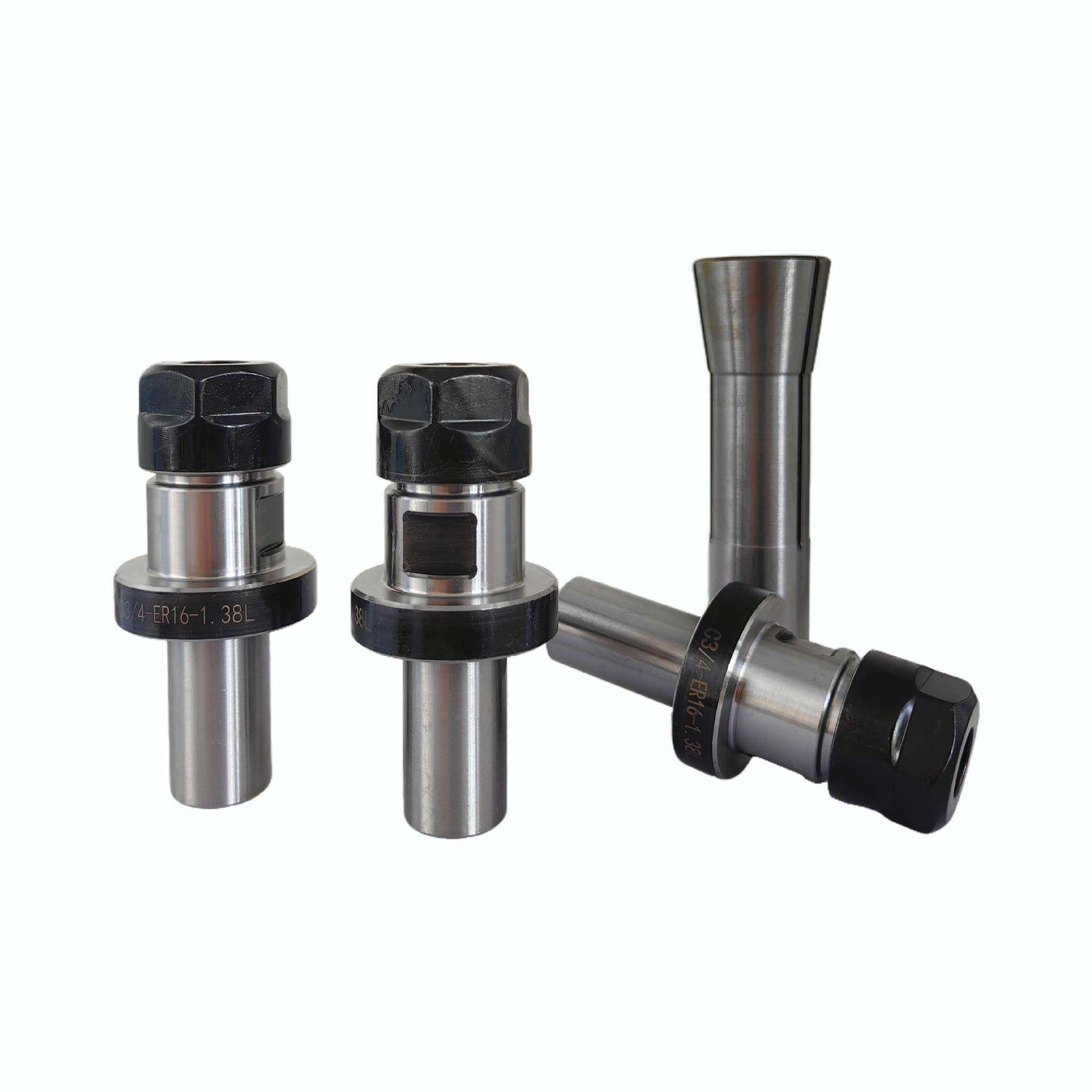 3pcs3C3/4-ER20A-1.8L延杆+1pcsR8筒夹M3长/4孔径-C3/4-ER212后拉
