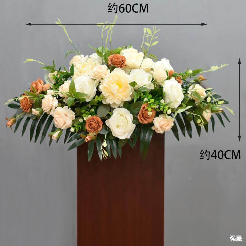 高档会议讲台花桌花装讲签到饰A6477246台仿真假花酒花店宴会演主