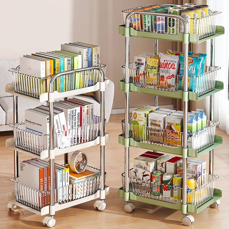 小推车置物落地架厨房浴室移动多零食卫生间层卧室收纳家收CN80B5