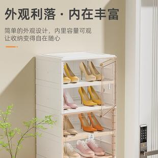 折叠柜鞋双列系鞋体式免安装一收纳防尘简约层折叠鞋架多鞋柜置物