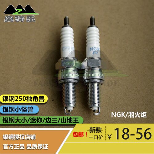 银钢大小迷你边三山地王小怪兽摩托车配件原装进口NGK火花塞