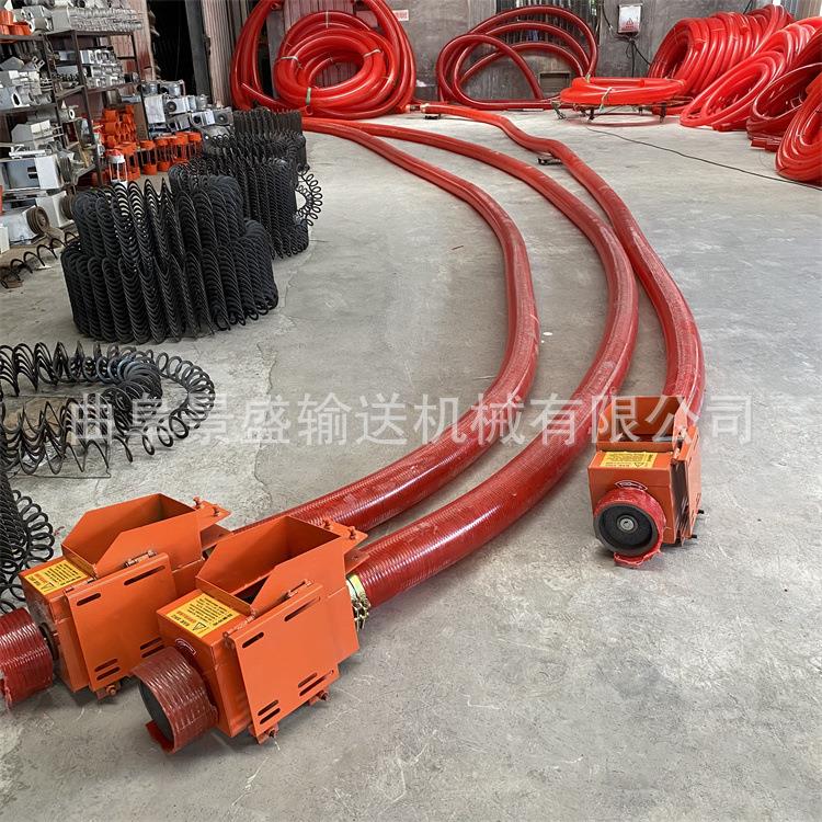 高锰钢绞龙螺旋输送机中驱25米吸沙机化工材料软管输送机