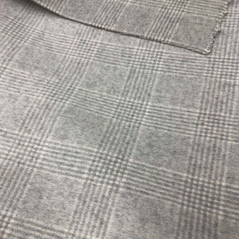 典厚毛纺 秋冬格子毛呢面料 条纹时装大衣外套布料 现货